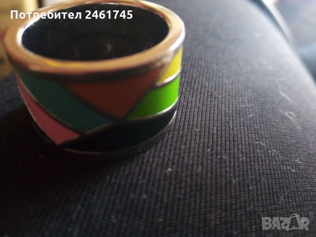  Пръстен медицинска стомана, снимка 2 - Пръстени - 35210990