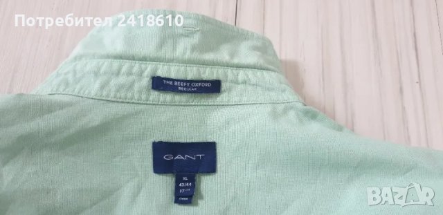 Gant Oxford Regular  Fit Pique Cotton Mens Size XL ОРИГИНАЛ! НОВО! Мъжка Риза!, снимка 12 - Ризи - 48895852