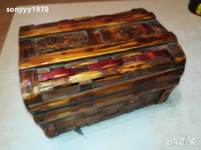 КРАСИВА КУТИЯ-18Х14Х10СМ-АНТИКА ОТ ФРАНЦИЯ 1712241629, снимка 8 - Антикварни и старинни предмети - 48380612