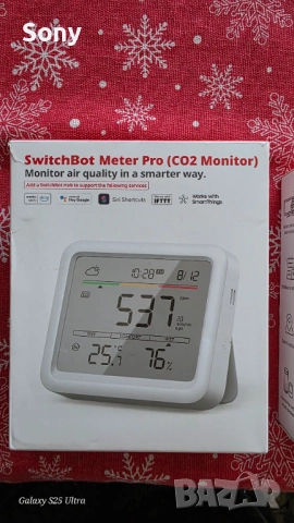 Термометър и хигрометър SwitchBot Meter Pro, снимка 4 - Друга електроника - 52916844