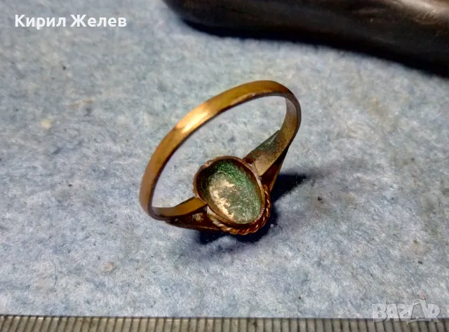Старинен МЕДЕН ПРЪСТЕН МАЙСТОРСКА ИЗРАБОТКА РЪЧНО ГРАВИРАН 47969, снимка 10 - Антикварни и старинни предмети - 49001410