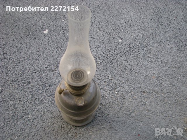 Бронзова газена лампа-19 век, снимка 1 - Антикварни и старинни предмети - 28603450