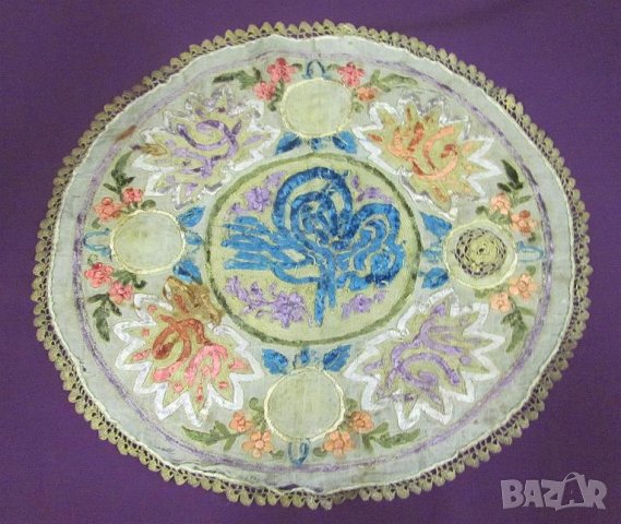 19 век Ислям Отоман Пошивка Сърма и Тугра, снимка 7 - Антикварни и старинни предмети - 36590256