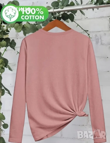 Дамска блуза с дълъг ръкав размер Л 100% памук нова, снимка 2 - Блузи с дълъг ръкав и пуловери - 51850725