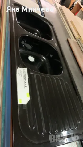 Разпродажба италиански мивки FOSTER за вграждане кухня - бяла/черна, 2 корита, снимка 3 - Мивки - 30127992