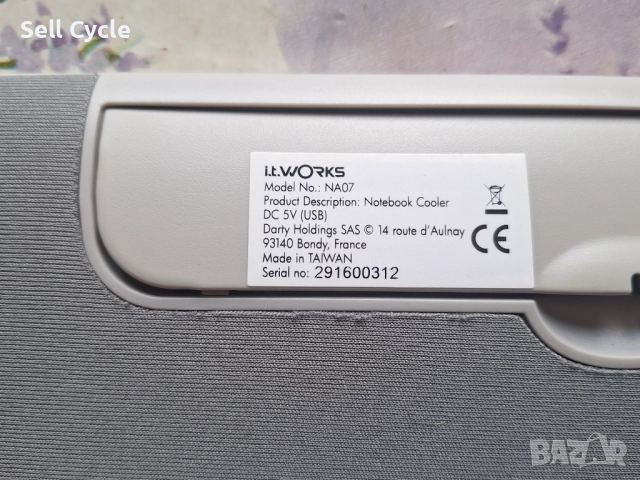 ✅ОХЛАЖДАЩА ПОДЛОЖКА ЗА ЛАПТОП I.T.WORKS NA07❗, снимка 4 - Лаптоп аксесоари - 51603228