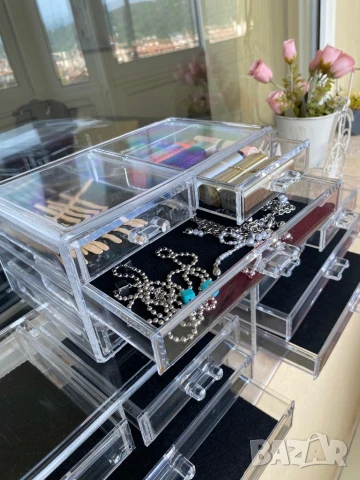 3 броя органайзери с чекмеджета прозрачни , снимка 7 - Органайзери - 50630590