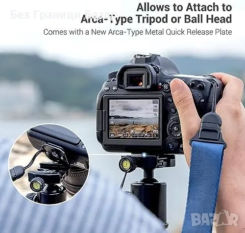 Нов Регулируем бързоосвобождаващ ремък за DSLR/Безогледални камери, снимка 7 - Чанти, стативи, аксесоари - 47382292