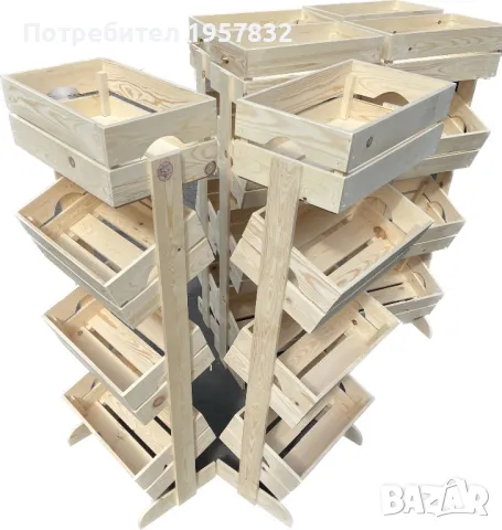 Вертикални стелажи за плодове и зеленчуци, снимка 6 - Оборудване за магазин - 48841202