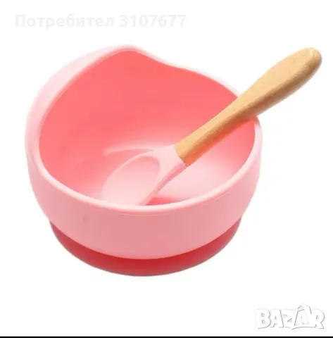 Детска силиконова вакуумна купичка , снимка 2 - Прибори, съдове, шишета и биберони - 48708948