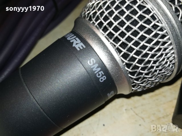 shure sm58 profi mic с кабел и държач 2003211800, снимка 5 - Тонколони - 32238796