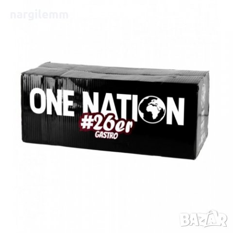Въглени One Nation 26мм 20 х 1 кг за наргиле