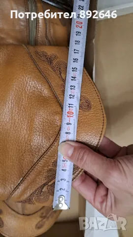 Дамски ботуши естествена кожа цвят камел 38 номер, снимка 11 - Дамски ботуши - 43675482