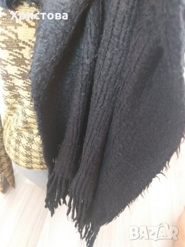 Голям шал в черно - 7,00лв., снимка 7 - Шалове - 28400816