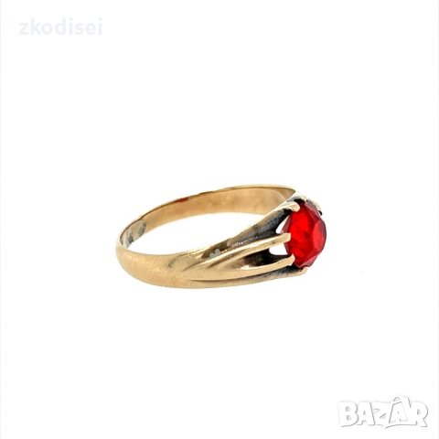 Златен дамски пръстен 3,27гр. размер:63 14кр. проба:585 модел:20585-1, снимка 3 - Пръстени - 43010979