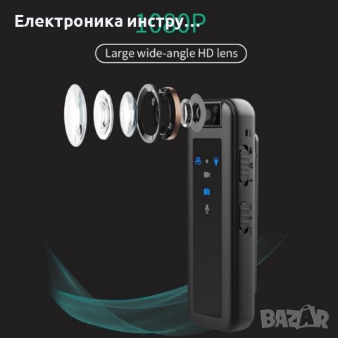 Мини камера за тяло HD, снимка 7 - Камери - 43165191