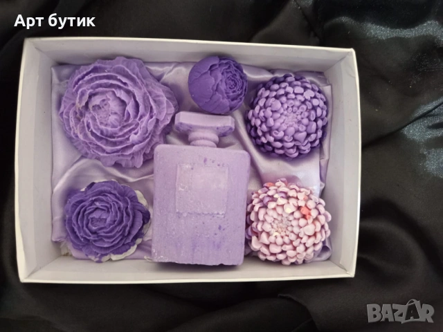 Сет ароматни сапунени цветя 