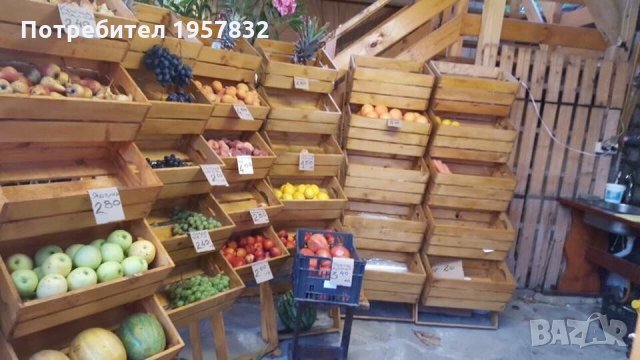 Стъпаловиден стелаж за плод и зеленчук, снимка 2 - Дърводелски услуги - 26228904