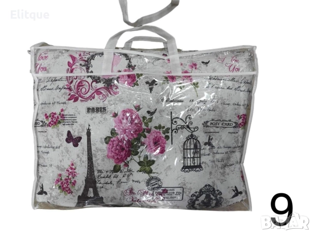 100% ПАМУК Комплект олекотен юрган " завивка " с чаршаф и две калъфки ХАСЕ 100% ПАМУК, снимка 5 - Спално бельо - 52775645