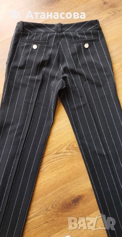 Дизайнерски елегантен панталон Стела Белчева, р-р XS, снимка 4 - Панталони - 51852416