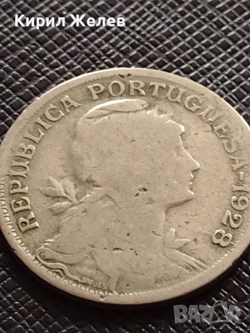 СРЕБЪРНА МОНЕТА 50 сентавос 1928г. Португалия УНИКАТ за КОЛЕКЦИОНЕРИ 30352, снимка 5 - Нумизматика и бонистика - 40150523