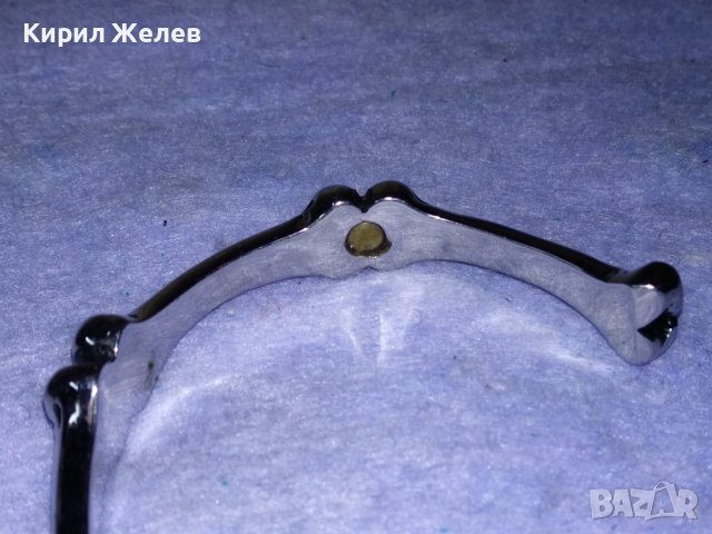 ДИЗАЙНЕРСКИ ВИНТИДЖ АРТ МОДЕЛ ГРИВНА ЛЕГИРАНА БЛАГОРОДНА НЕРЪЖДАЕМА СТОМАНА 38047, снимка 4 - Гривни - 40856304