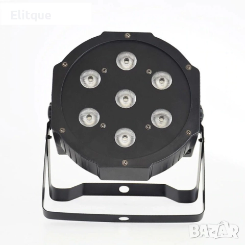 Мини прожектор за сцена и парти с 7 LED светлини TV481, снимка 5 - Други - 52888464