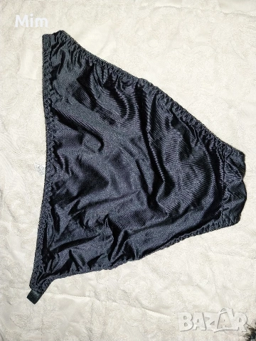 XL Различни цветове сатенени бикини в черно ,червено, пепел от рози ,телесен и бял , снимка 2 - Бельо - 53240421