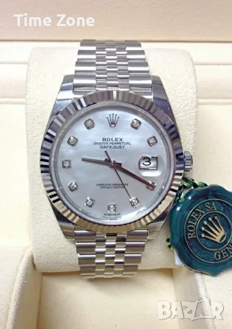 Rolex Datejust 36mm Steel Pink Dial Diamond Automatic Дамски Различни Варианти, снимка 12 - Дамски - 48183246