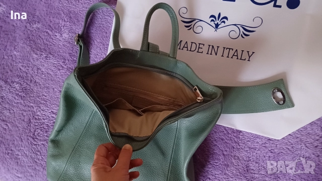 Нова! Vera Pelle раница, снимка 14 - Раници - 52450525