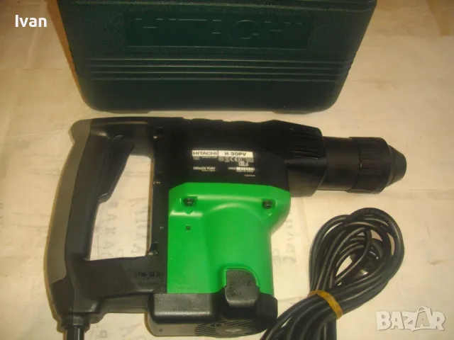 НОВ ЯПОНСКИ ОРИГИНАЛЕН УДАРЕН КЪРТАЧ 5,2J HITACHI KOKI H30PV Made in JAPAN 720W в куфар, снимка 13 - Други инструменти - 48012567
