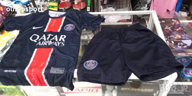 спортен екип psg paris saint germain нов тениска и шорти  за дете с ръст 104 - 176см