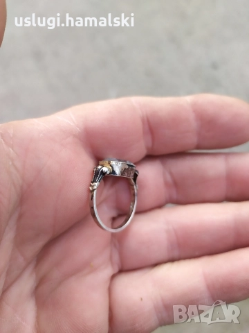 Стар сребърен пръстен, снимка 5 - Антикварни и старинни предмети - 52838971
