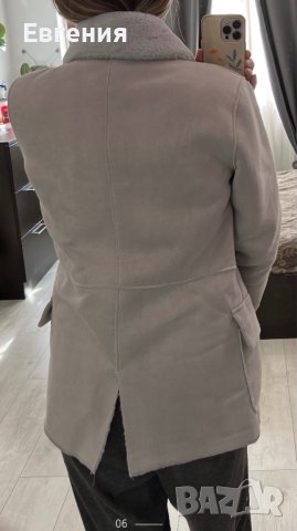 Двулицево палто с изкуствен косъм, снимка 6 - Палта, манта - 43485028