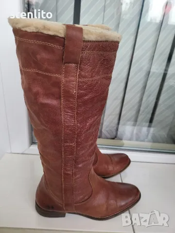 Естествена кожа дамски ботуши 40 номер, снимка 6 - Дамски ботуши - 48154975