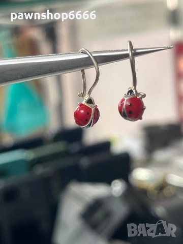 Сребърни обеци 925, снимка 4 - Обеци - 52152401