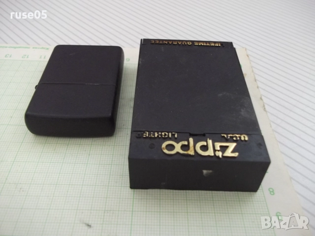 Запалка "ZIPPO" бензинова черна с камъче работеща, снимка 4 - Колекции - 51840129