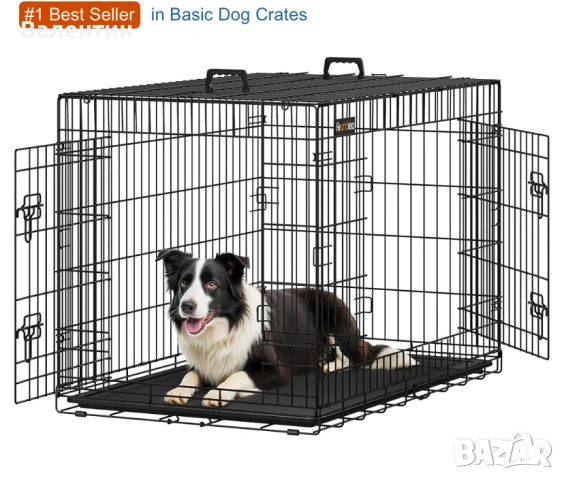 Сгъваема метална клетка за кучета