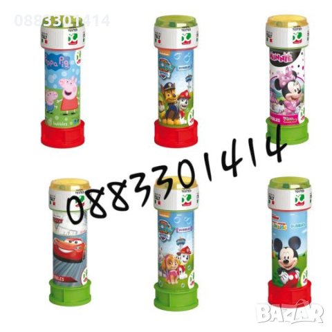 Сапунени балони Пепа Пиг Пес Патрул Мики Маус Мини Маус Спайдермен