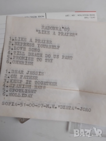Madonna - аудио касета " Музикална къща Джета", снимка 2 - Аудио касети - 52968896