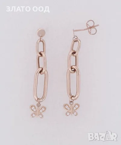 Златни ДЕТСКИ  обеци -14К, снимка 18 - Обеци - 36216449