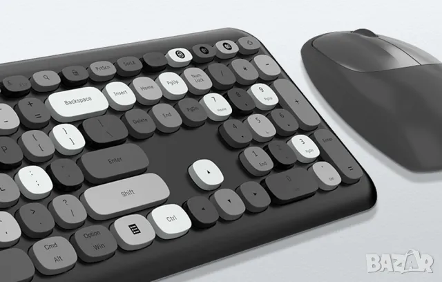 MOFII 666 комплект безжична клавиатура + мишка, снимка 3 - Клавиатури и мишки - 49452337