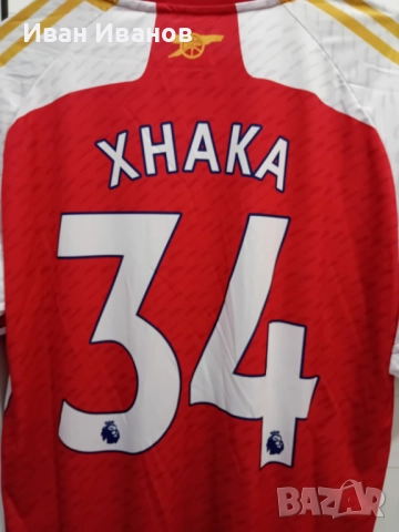 Чисто нова оригинална фланелка на Арсенал - Джака, снимка 3 - Футбол - 51650992