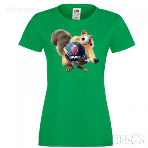 Дамска тениска SAAB Scrat, снимка 2 - Тениски - 32852067
