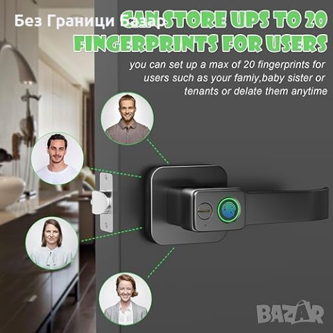 Нова брава Умно Биометрично Заключване с App Контрол и Дизайн Врати, снимка 6 - Други стоки за дома - 43075284