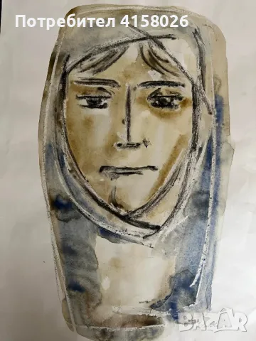 2 акварела на Златка Дъбова, снимка 2 - Картини - 47145895