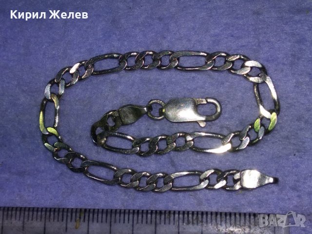 ЛЪСКАВА БЛЕСТЯЩА СРЕБЪРНА ГРИВНА РОДИРАНО СРЕБРО 925 КЛАСИЧЕСКА Тип КАРТИЕ ПЛЕТКА 39750, снимка 10 - Гривни - 43224987