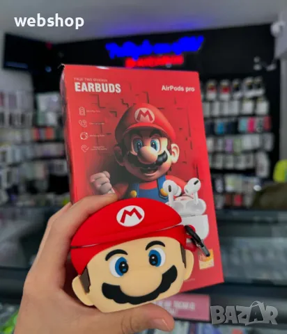 Безжични слушалки AirPods Pro с калъфче с дизайн на анимационни герои, снимка 2 - Bluetooth слушалки - 49020237