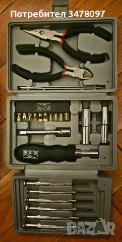 Инструменти в кутия MISTER TOOL, снимка 4 - Куфари с инструменти - 43913999