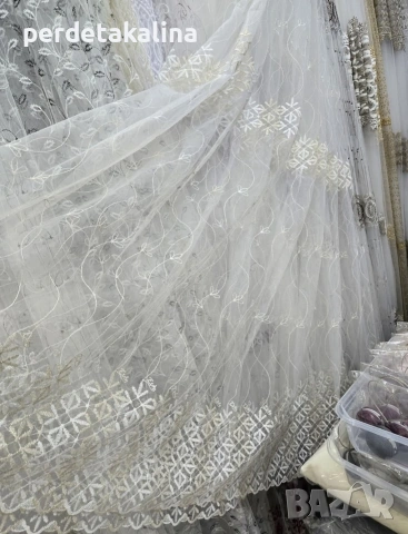 Пердета тюл с бродерия , снимка 8 - Пердета и завеси - 29444709